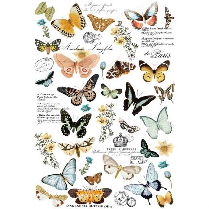 Χαρτί Decor Transfer Prima Re-Design, Butterfly Dance 61x89cm