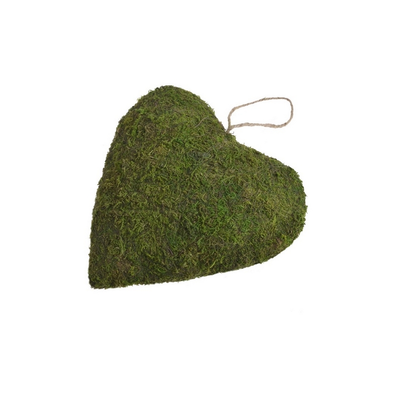 Καρδιά με moss, 21x21cm