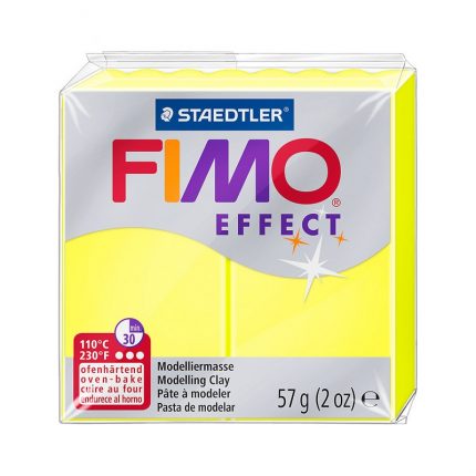 Fimo Effect 57gr Νeon Yellow (πηλός που φωσφορίζει)