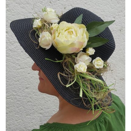 Καπέλο γυναικείο για διακόσμηση, 56cm, black