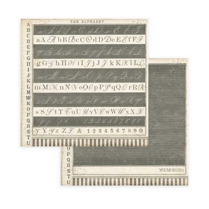 Χαρτιά scrapbooking 10τεμ, 20,3x20,3cm, Calligraphy Stamperia