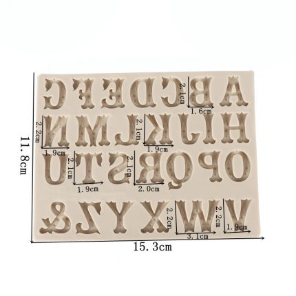 Καλούπι σιλικόνης, English Alphabet, 15,3x11,8cm
