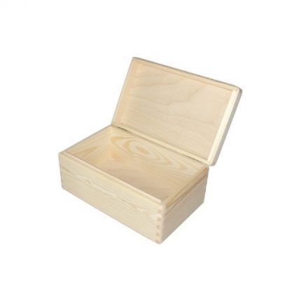 Κουτί ξύλινο μπαουλάκι 29x18x12,5cm