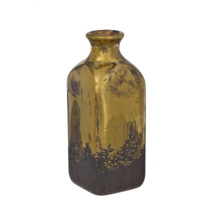 Μπουκάλι κεραμικό, old gold, 23,5cm