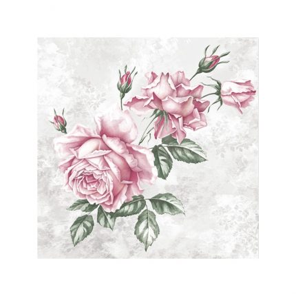 Χαρτοπετσέτα για decoupage 1 τεμ., Ροζ τριαντάφυλλα