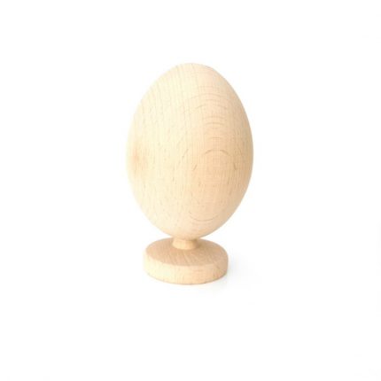 Αυγό ξύλινο με ενσωματωμένη βάση 5,50xY9cm