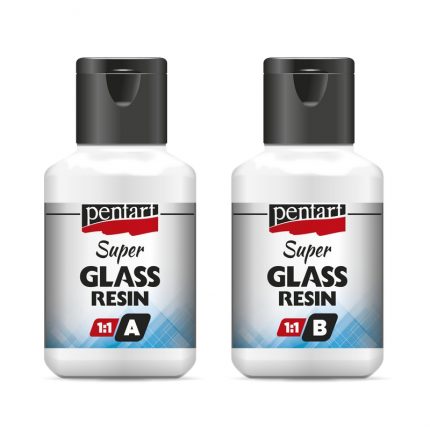 Ρητίνη Super Glass Resin Pentart 1:1, 40+40ml