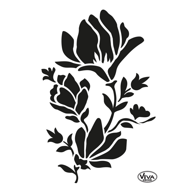 Στένσιλ Magnolia, 21x14,8 cm VIVA DECOR