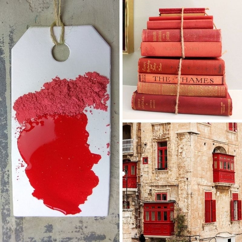 Χρώμα παλαίωσης Milk Paint  Marsala Red, 150gr, Maja's Memories