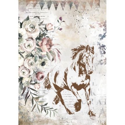 Ριζόχαρτο Stamperia 21x29cm, Romantic Horses, Galloping Horse