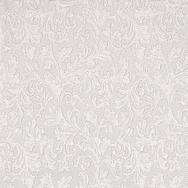 Χαρτοπετσέτα ανάγλυφη για Decoupage Fiorentina pearl white, 1 τεμ