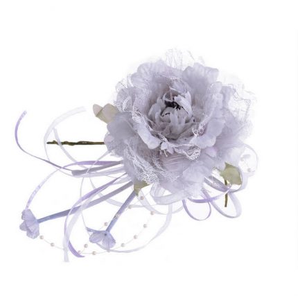 Τριαντάφυλλο με δαντέλα, light violet, 20cm