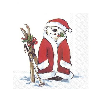 Χαρτοπετσέτα για decoupage, Χιονάνθρωπος Άγιος Βασίλης, 1 τεμ.