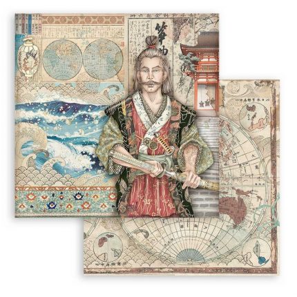 Χαρτιά scrapbooking Stamperia 10τεμ, 30.5x30.5cm, Sir Vagabond in Japan