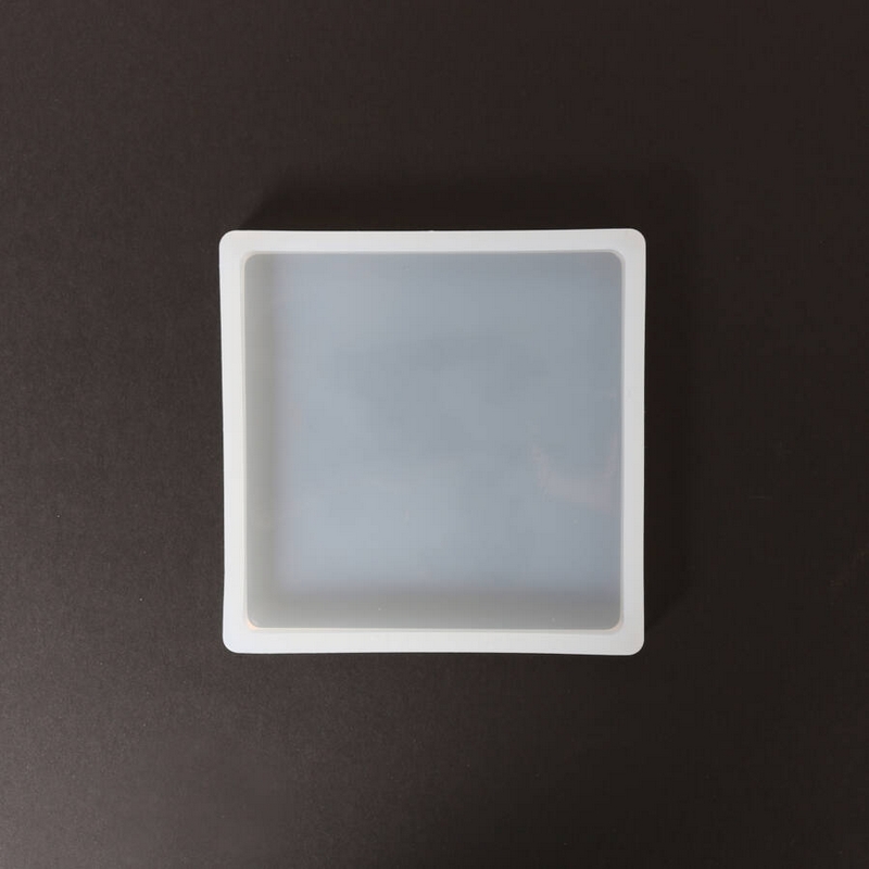 Καλούπι σιλικόνης πλακάκι-σουβέρ τετράγωνο, 10,5x10,5x1cm