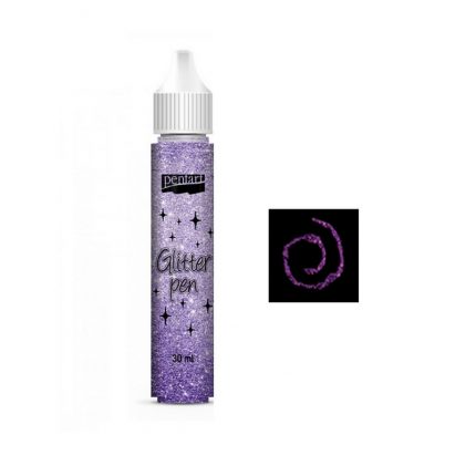 Glitter glue Pen Pentart 30ml, Purple