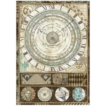 Ριζόχαρτο Stamperia 21x29cm, Alchemy, Astrolab