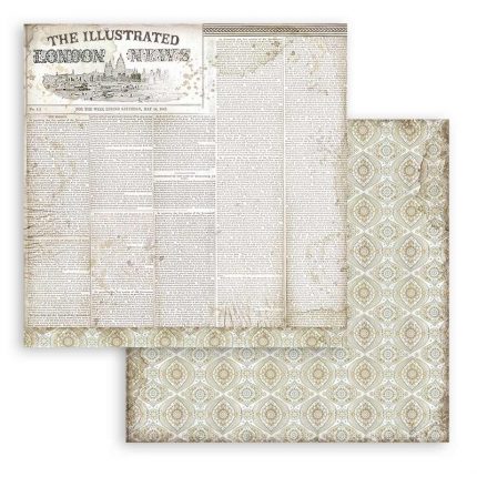 Χαρτιά scrapbooking Stamperia 10τεμ, 30.5x30.5cm, Maxi Background selection, Lady Vagabond Lifestyle