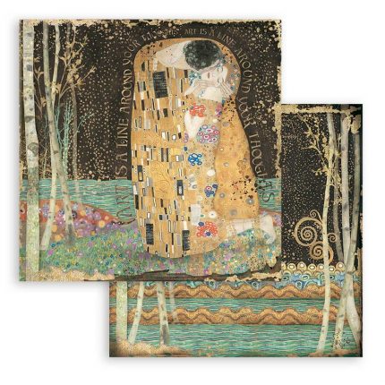 Χαρτιά scrapbooking Stamperia 10τεμ, 30.5x30.5cm, Klimt