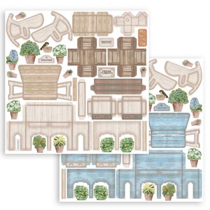 Κιτ κατασκευής κήπου 3D Paper Kit - Romantic Garden House