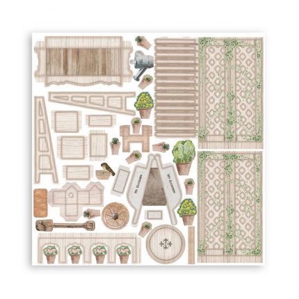 Κιτ κατασκευής κήπου 3D Paper Kit - Romantic Garden House