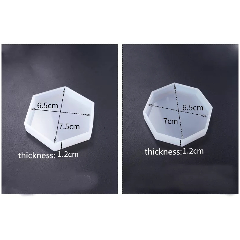 Καλούπι σιλικόνης γεώδης λίθος στρογγυλός, 12.9x12.7x0.9cm