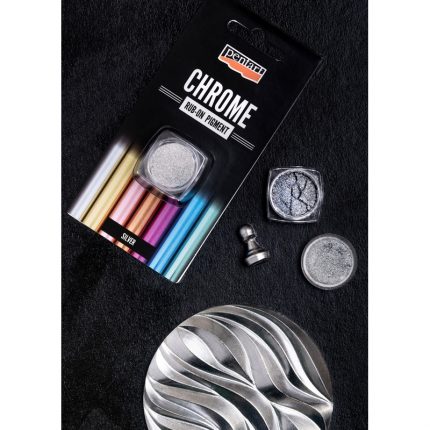 Rub-on pigment Chrome Effect (μεταλλικό εφέ) Pentart 0,5 gr, silver