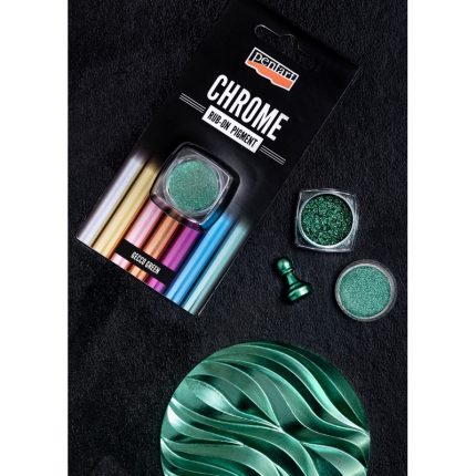 Rub-on pigment Chrome Effect (μεταλλικό εφέ) Pentart 0,5 gr, Gecco green