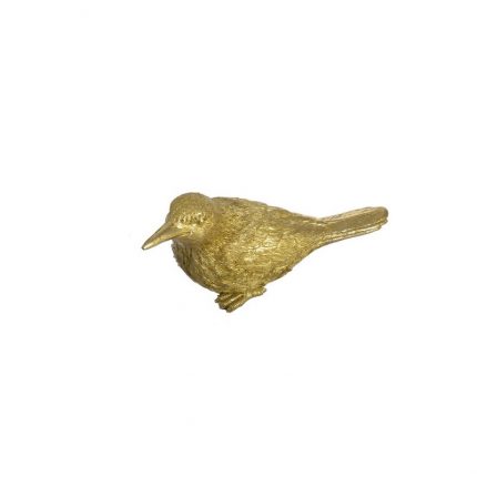 Πουλάκι διακοσμητικό χρυσό 3, 14x6cm