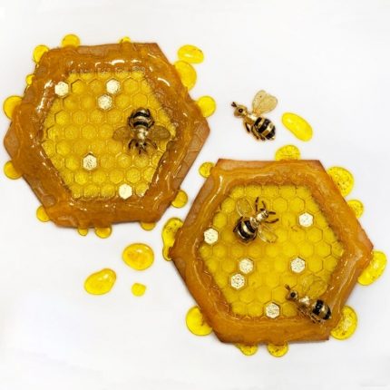 Καλούπι σιλικόνης, Κυψέλη και μέλισσες, 12.5x15cm