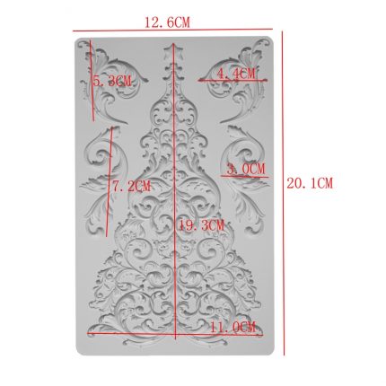 Καλούπι σιλικόνης, Χριστουγεννιάτικο δέντρο, 20.1x12.6cm
