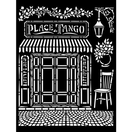 Thick Stencil Stamperia 20x25cm, Desire, Place Tango