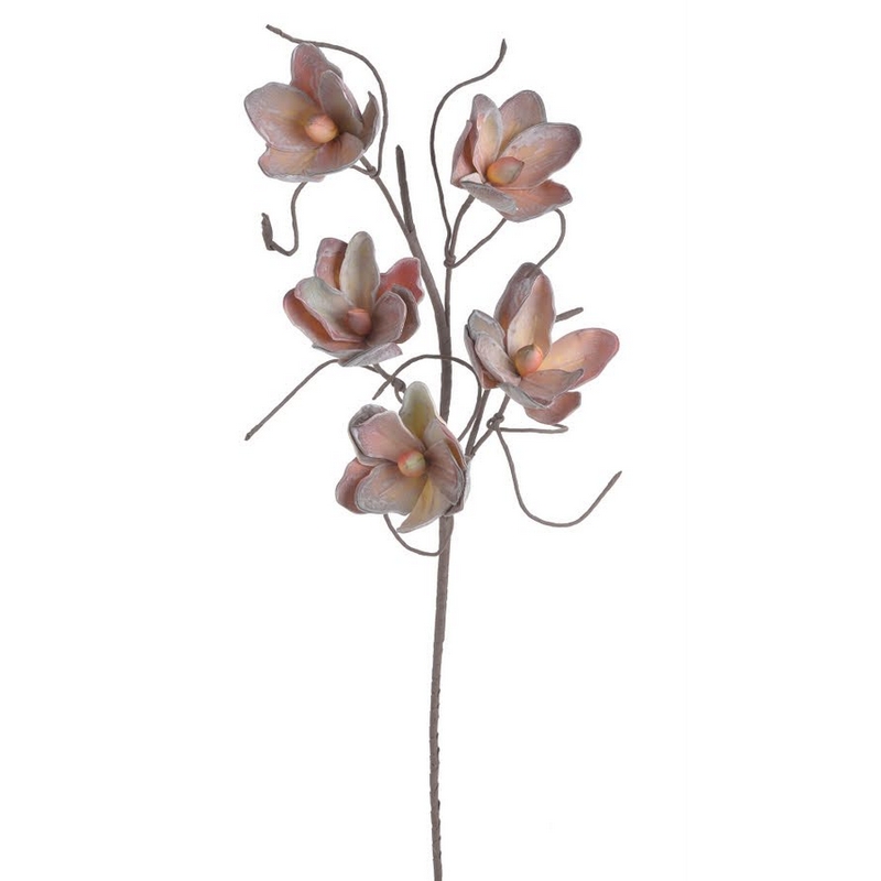 Κλαδί εξωτικό λουλούδι καφέ, 120cm
