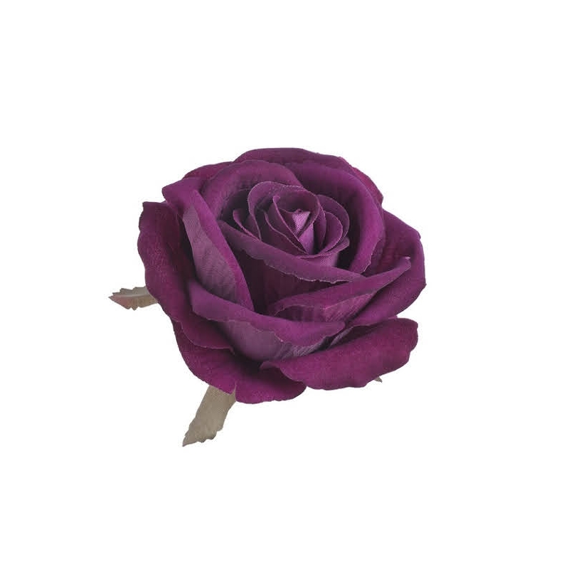 Βελούδινο τριαντάφυλλο, κεφάλι, 9cm, ανοιχτό ροζ