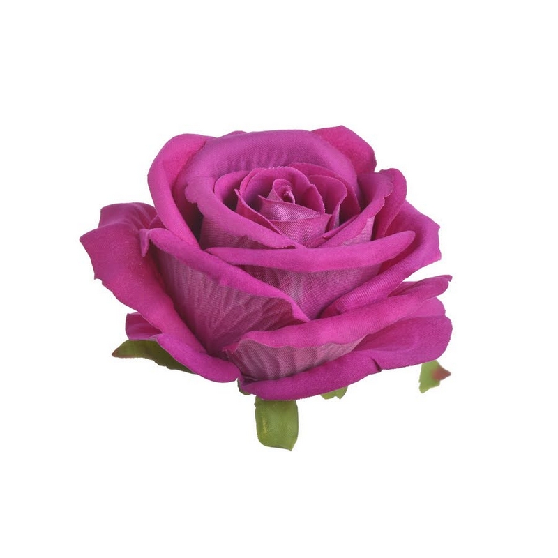 Βελούδινο τριαντάφυλλο, κεφάλι, 9cm, ανοιχτό ροζ