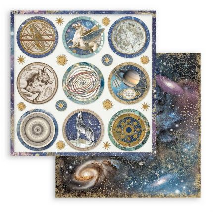 Χαρτιά scrapbooking Stamperia 10τεμ, 30.5x30.5cm, Cosmos Infinity
