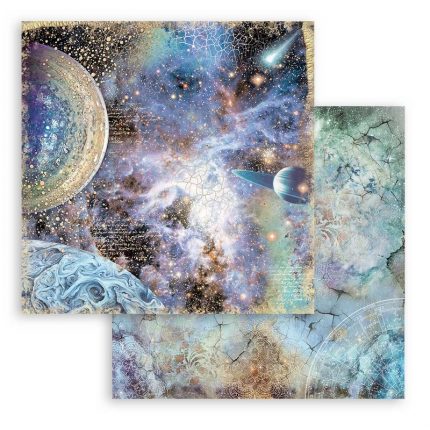 Χαρτιά scrapbooking Stamperia 10τεμ, 30.5x30.5cm, Cosmos Infinity