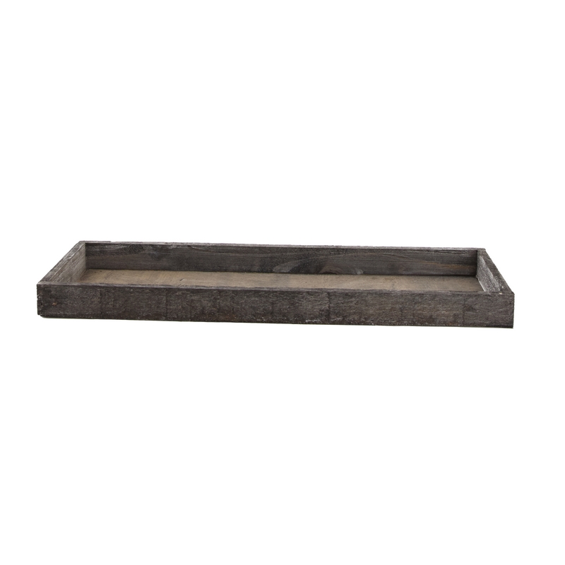 Ξύλινη βαθιά πιατέλα αντικέ ξύλινη , 30-40cm