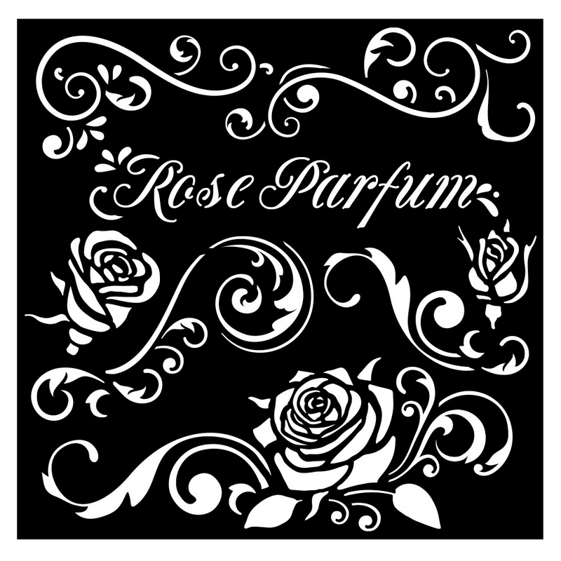 Die Cuts Chipboard Stamperia 15x30cm, Rose Perfume