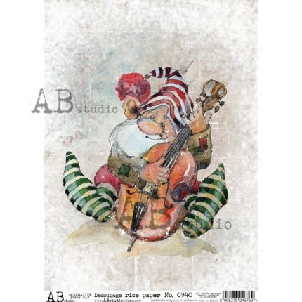 Ριζόχαρτο AB Studio, 21x29cm, Ξωτικό των Χριστουγέννων, AB0940