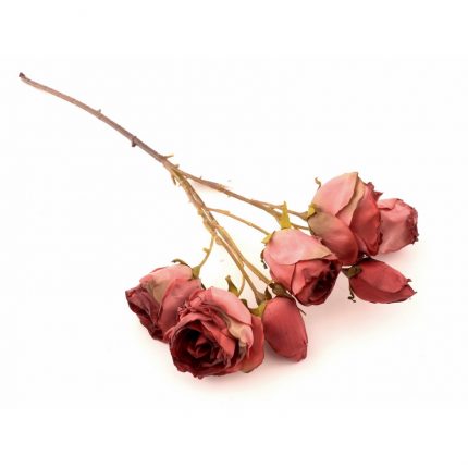 Τριαντάφυλλο μπουκέτο τεχνητό, ροζ, 48cm