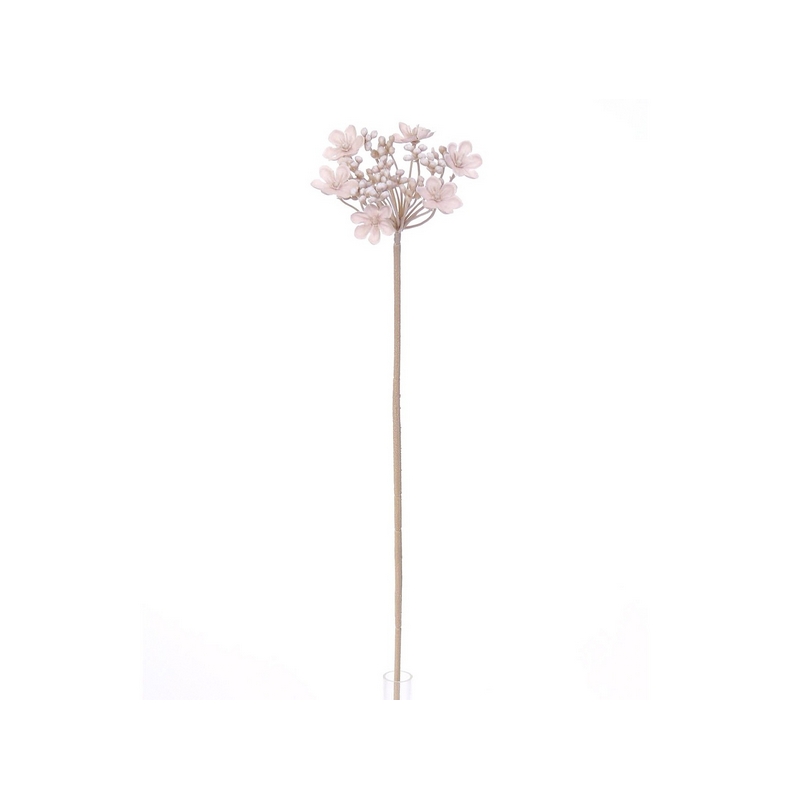 Σκορδάκι μπουκέτο ροζ, τεχνητό κλαδί, 25cm