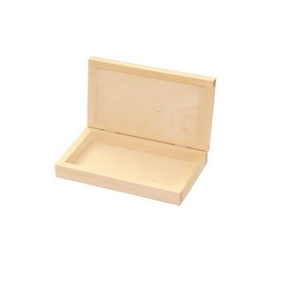 Κουτί ξύλινο ορθογώνιο, 19x12x4,5 cm