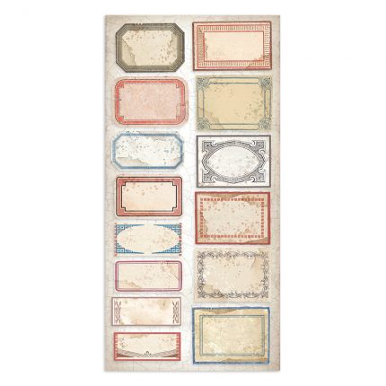 Χαρτιά scrapbooking Stamperia 10τεμ διπλής όψης, 15×30,5cm, Vintage Library
