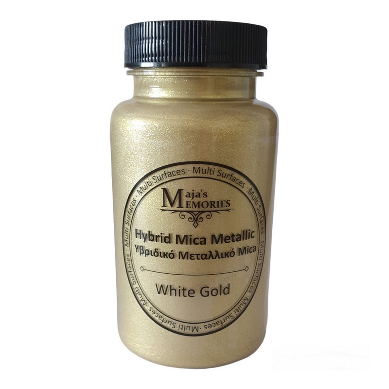Υβριδικό Μεταλλικό Mica 120ml, White Gold