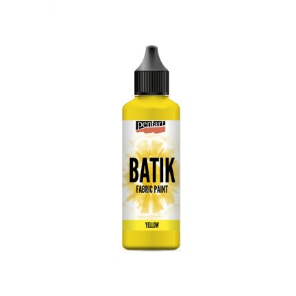 Batik paint 80 ml, Pentart -Χρώμα μπατίκ για ύφασμα, Κίτρινο