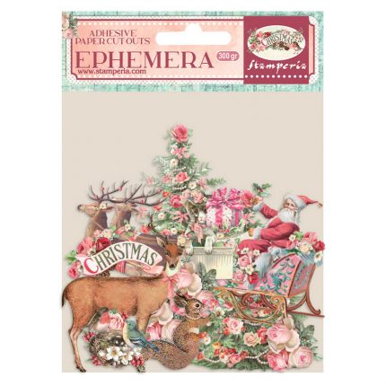 Αυτοκόλλητα Die Cuts-Ephemera Stamperia, Christmas Greetings