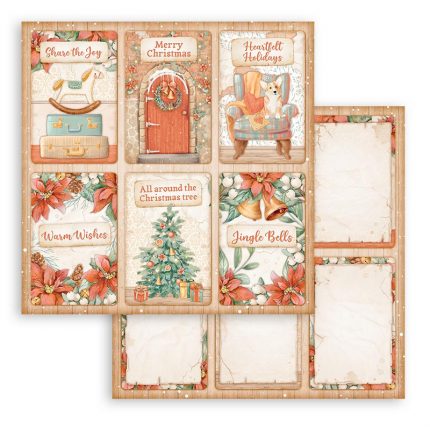 Χαρτιά scrapbooking 10τεμ, 30.5×30.5cm Stamperia, All Around Christmas