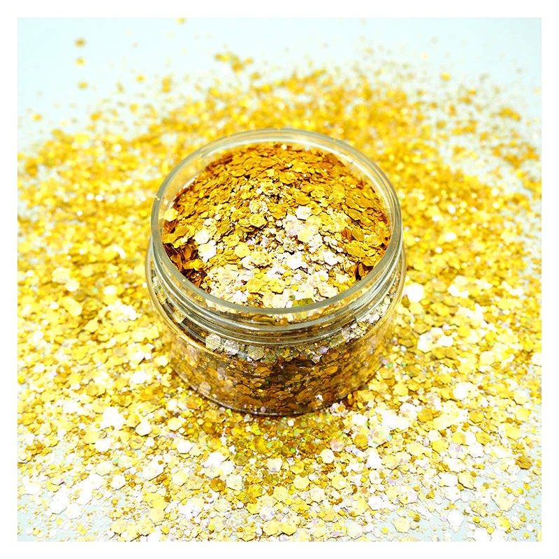 Χρυσόσκονη Chunky Glitter 40ml, Light Gold