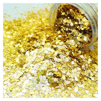 Χρυσόσκονη Chunky Glitter 40ml, Light Gold